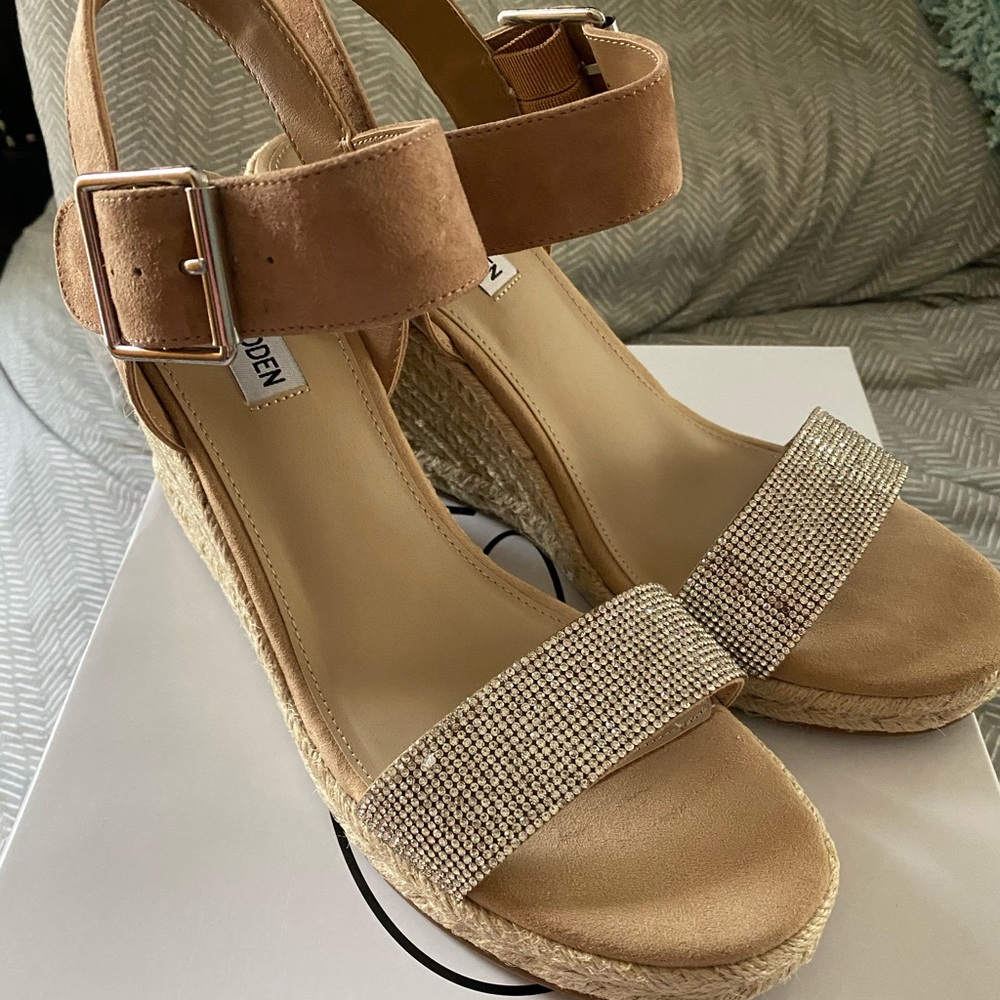 Steve Madden Rhinestone Wedge Sandal